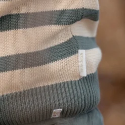 Little Dutch Gebreide trui - Groen - Forest Friends - Stripe