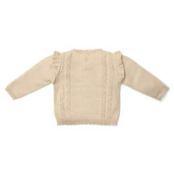 Little Dutch Gebreide trui - Ruffle - Zand - Fairy Garden