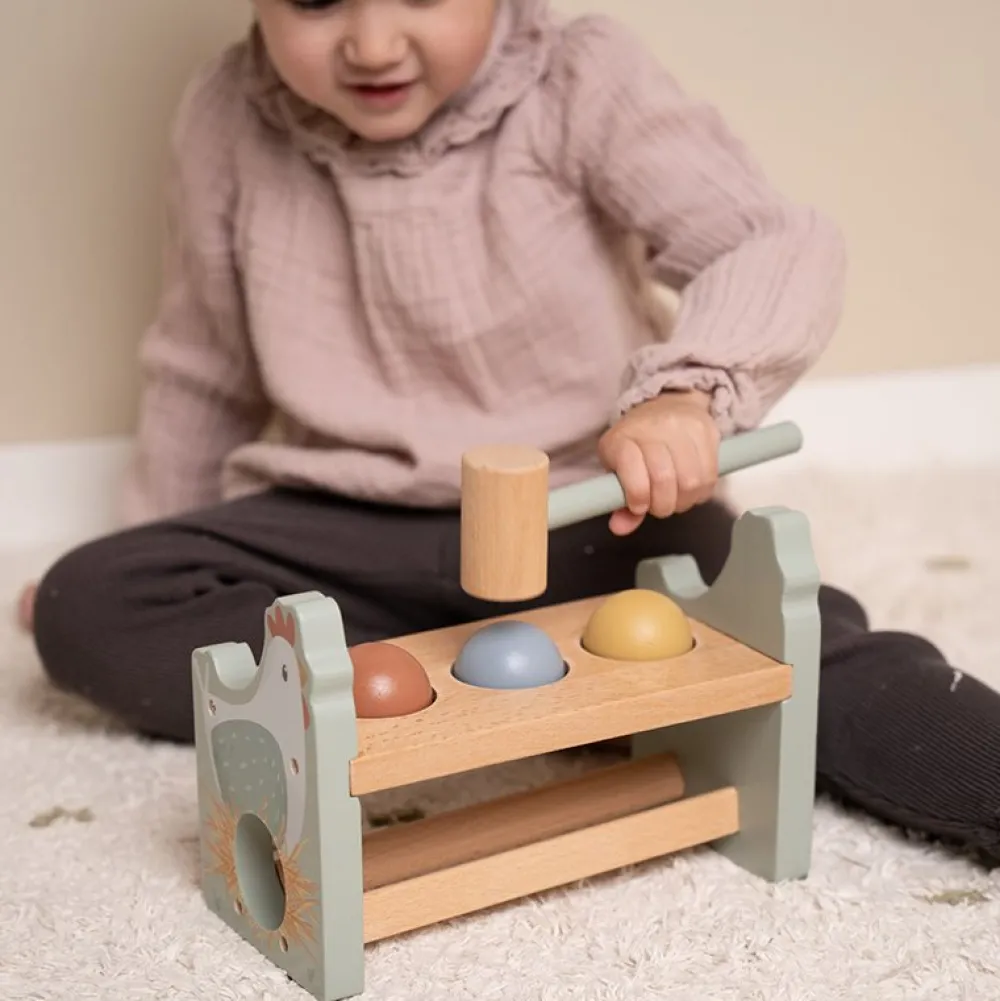 Little Dutch Hamerbankje met ballen Little Farm