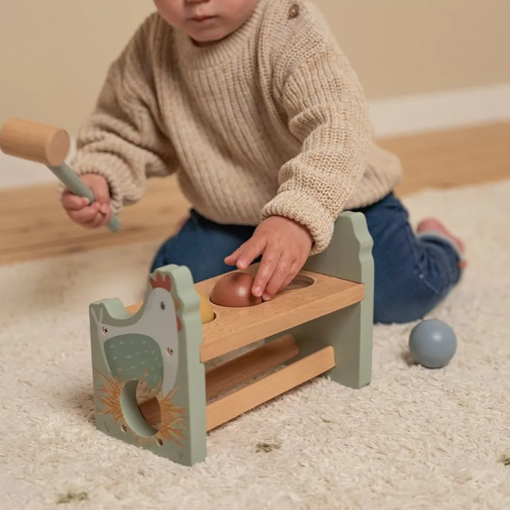 Little Dutch Hamerbankje met ballen Little Farm