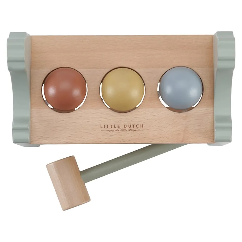Little Dutch Hamerbankje met ballen Little Farm