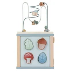 Little Dutch Houten activiteitenkubus - Blauw - Forest Friends