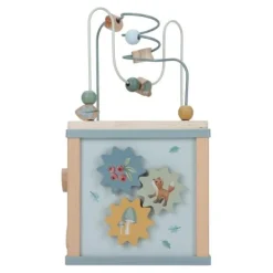 Little Dutch Houten activiteitenkubus - Blauw - Forest Friends