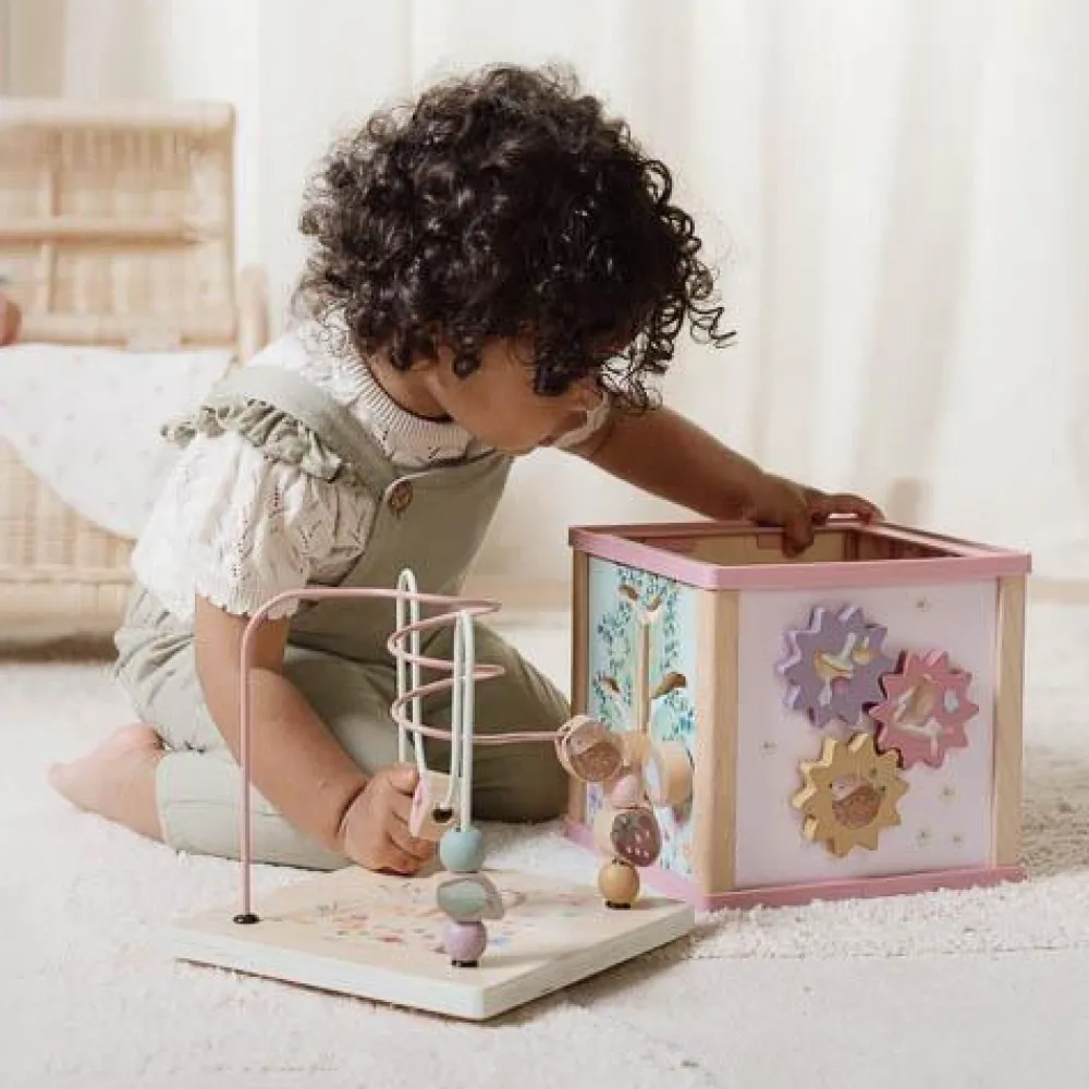 Little Dutch Houten activiteitenkubus - Roze - Fairy Garden