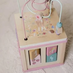 Little Dutch Houten activiteitenkubus - Roze - Fairy Garden
