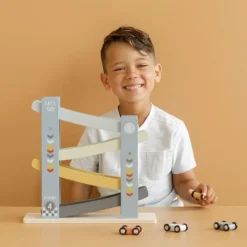 Little Dutch Houten autobaan - Blauw - Essentials