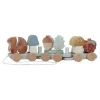 Little Dutch Houten Blokkentrein - Blauw - Forest Friends