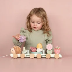 Little Dutch Houten Blokkentrein - Roze - Fairy Garden