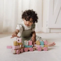 Little Dutch Houten Blokkentrein - Roze - Fairy Garden