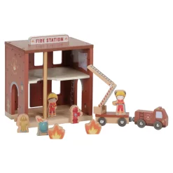 Little Dutch Houten brandweerkazerne – Rood – Essentials