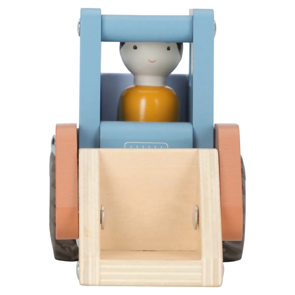 Little Dutch Houten bulldozer – Blauw – Essentials