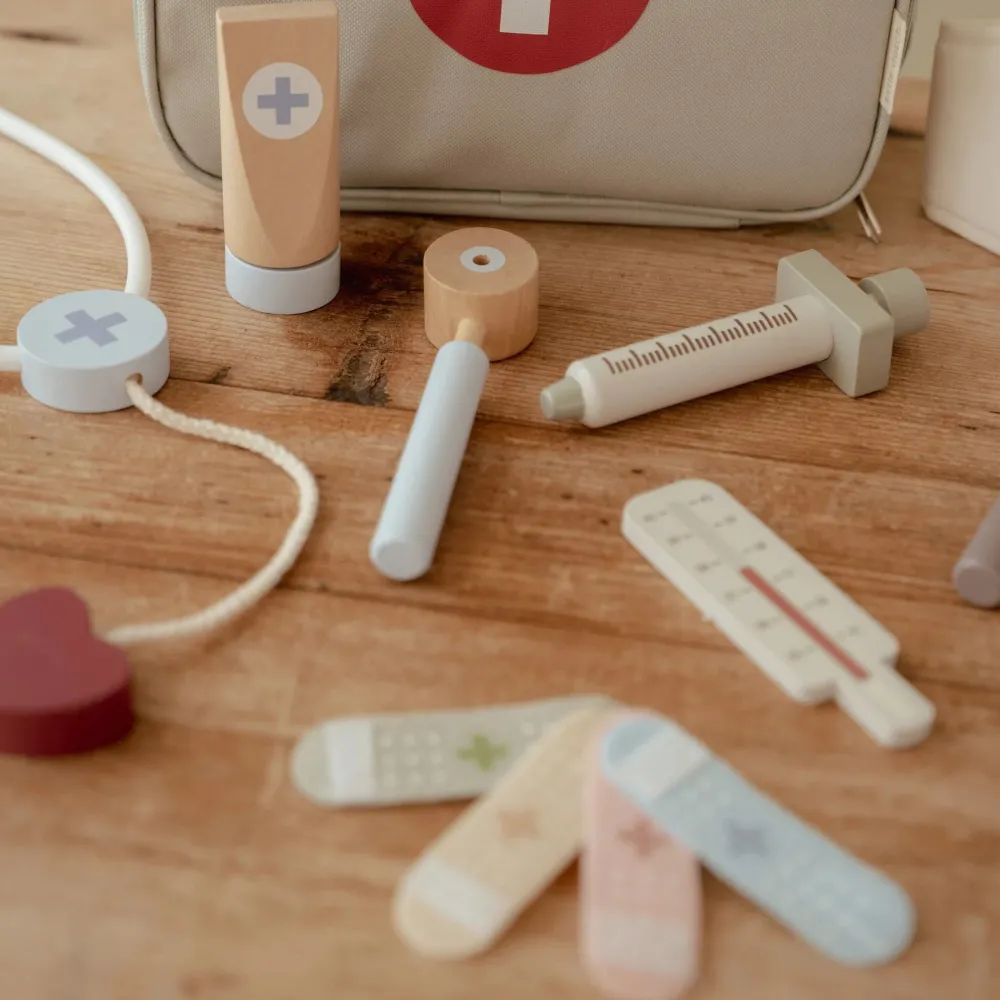 Little Dutch Houten doktersset - Groen - Essentials