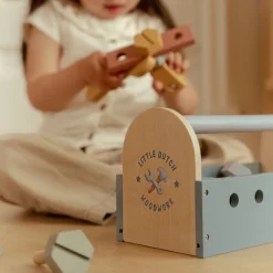 Little Dutch Houten gereedschapskist - Blauw - Essentials
