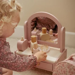 Little Dutch Houten kaptafel - Roze - Essentials