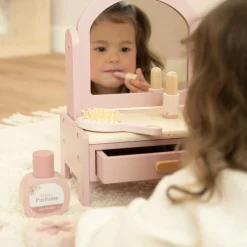 Little Dutch Houten kaptafel - Roze - Essentials