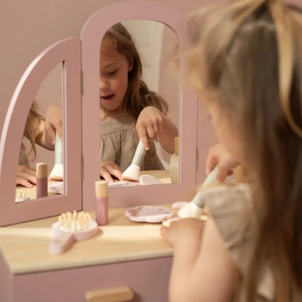 Little Dutch Houten kaptafel groot– Roze – Essentials