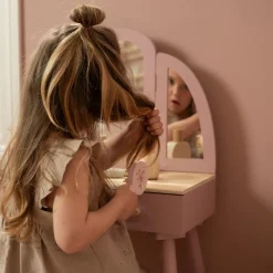 Little Dutch Houten kaptafel groot– Roze – Essentials