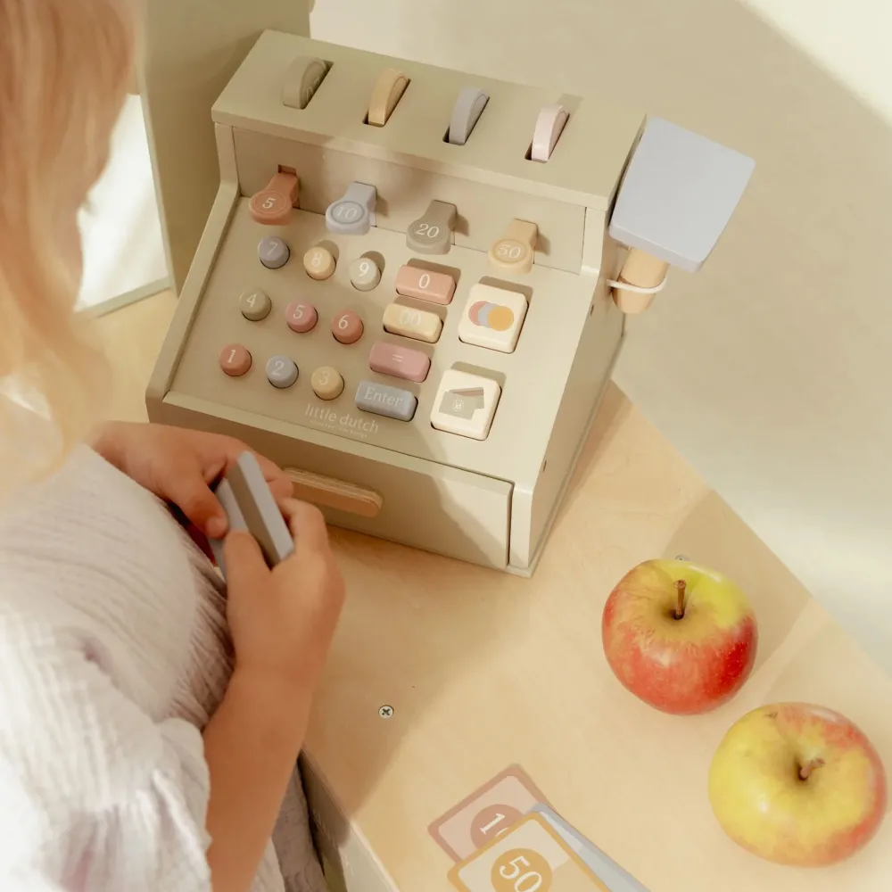 Little Dutch Houten kassa - Groen – Essentials