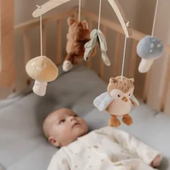 Little Dutch Houten Muziekmobiel - Blauw - Forest Friends