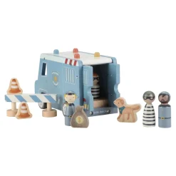 Little Dutch Houten politiewagen – Blauw – Essentials