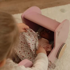 Little Dutch Houten poppenwagen - Roze