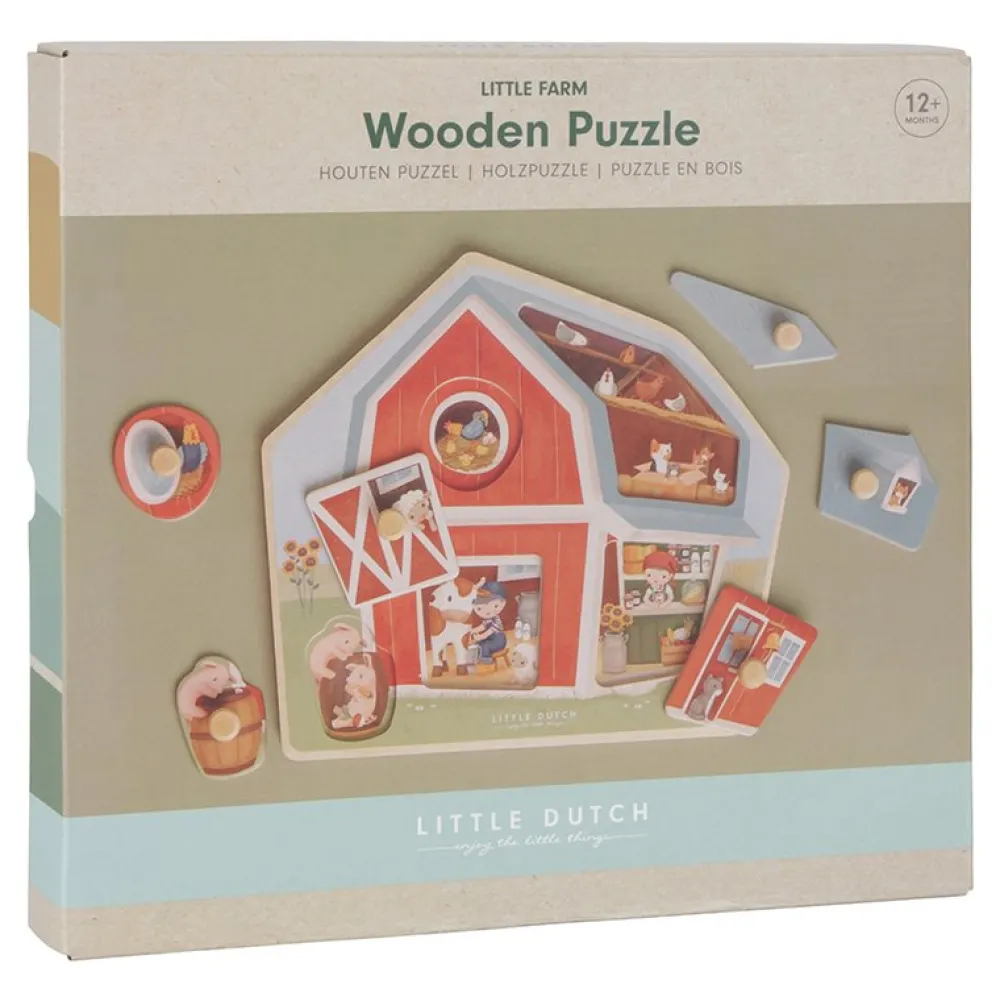 Little Dutch Houten puzzel Little Farm