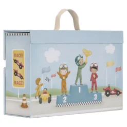 Little Dutch Houten racebaan in speelkoffer – Meerkleurig – Essentials