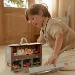 Little Dutch Houten racebaan in speelkoffer – Meerkleurig – Essentials