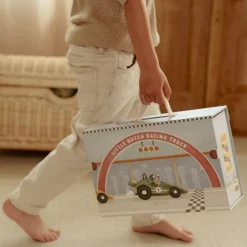 Little Dutch Houten racebaan in speelkoffer – Meerkleurig – Essentials