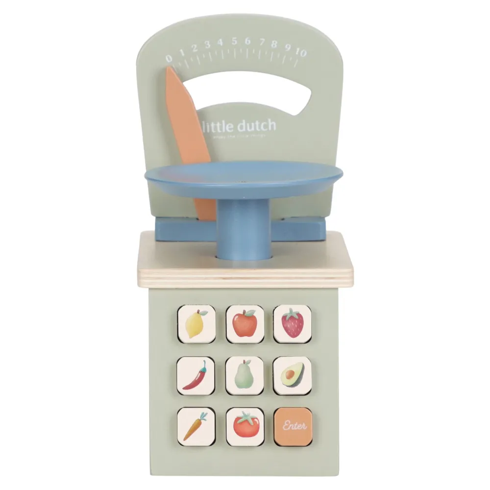 Little Dutch Houten speelweegschaal - Groen - Essentials