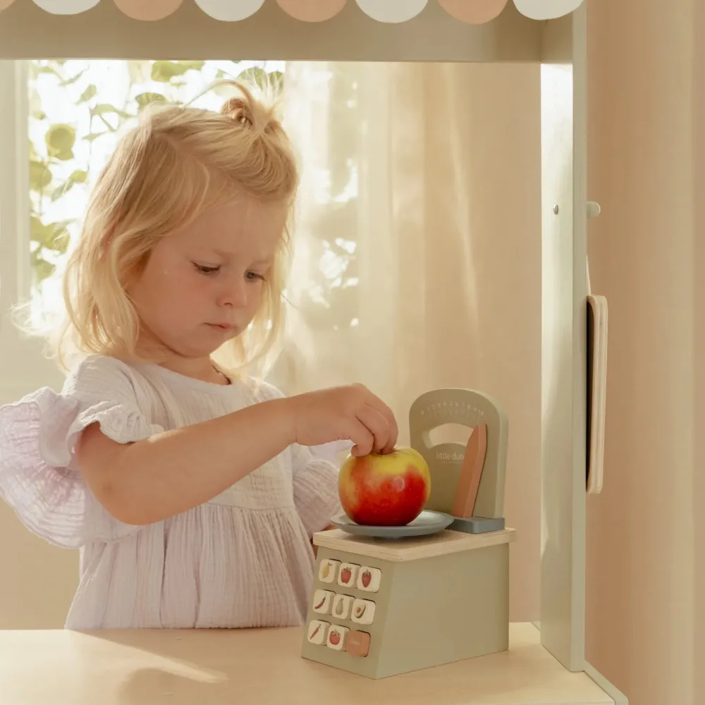 Little Dutch Houten speelweegschaal - Groen - Essentials