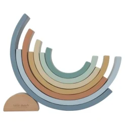 Little Dutch Houten Stapelregenboog - Blauw - Forest Friends
