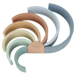 Little Dutch Houten Stapelregenboog - Blauw - Forest Friends