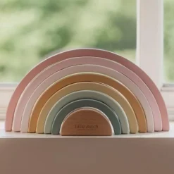 Little Dutch Houten Stapelregenboog - Roze - Fairy Garden