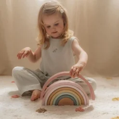 Little Dutch Houten Stapelregenboog - Roze - Fairy Garden
