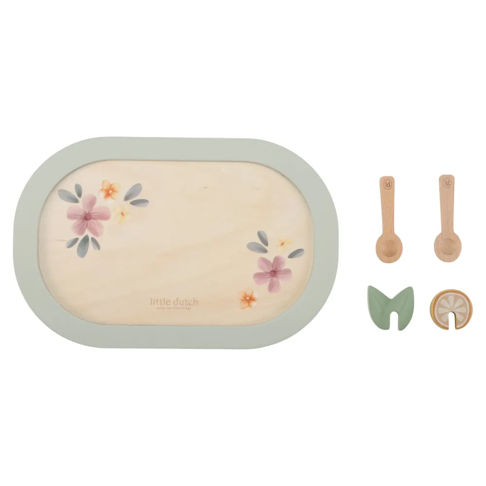 Little Dutch Houten theeservies - Meerkleurig - Essentials