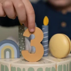 Little Dutch Houten Verjaardagstaartje - Blauw - Essentials