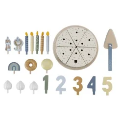 Little Dutch Houten Verjaardagstaartje - Blauw - Essentials