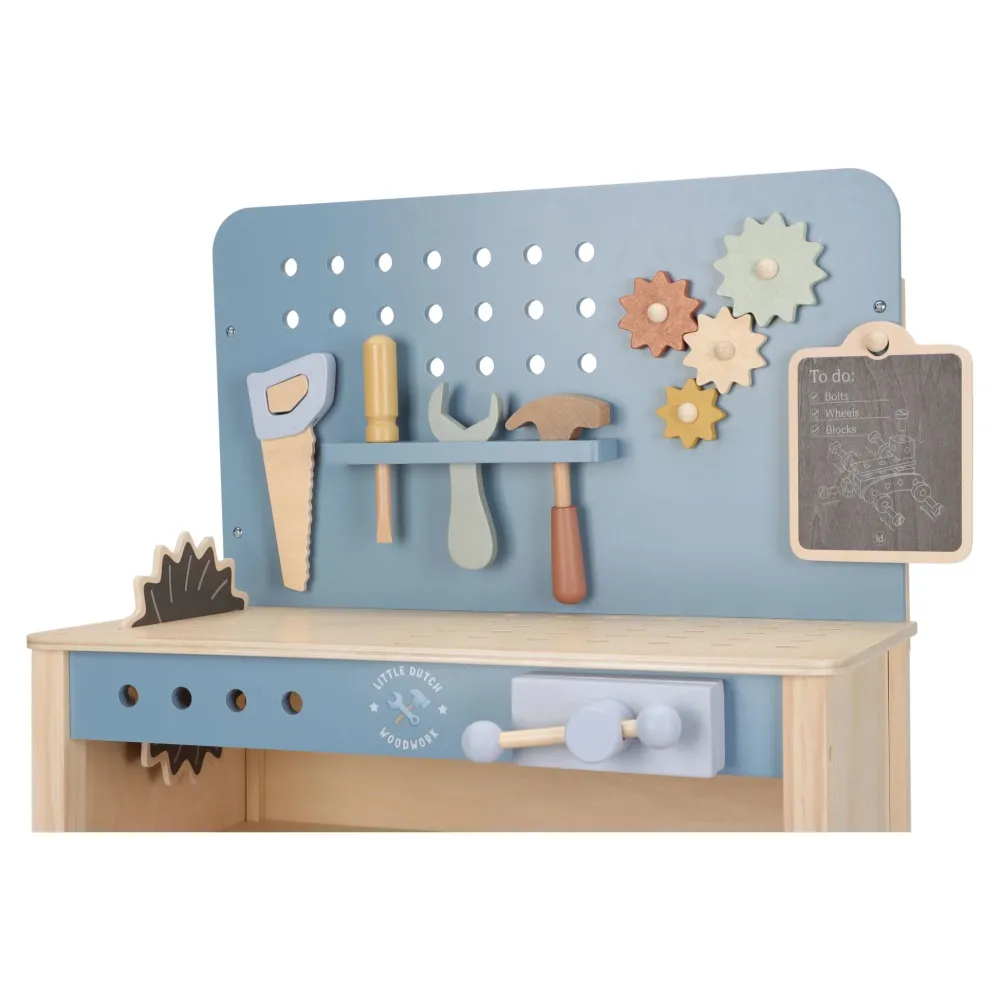 Little Dutch Houten werkbank - Blauw