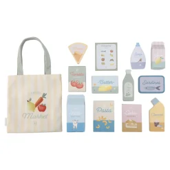 Little Dutch Houten winkelwagen - Groen