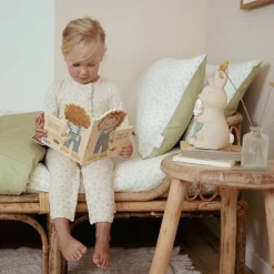 Little Dutch Junior dekbedovertrek - Groen - Essentials - Blueberry Leaves