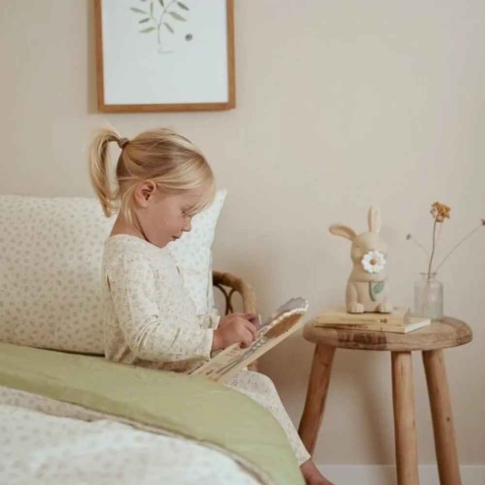 Little Dutch Junior dekbedovertrek - Groen - Essentials - Blueberry Leaves
