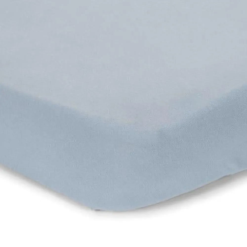 Little Dutch Junior hoeslaken - Blauw - Maat Junior - Essentials