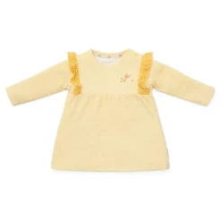Little Dutch Jurk lange mouw - Geel - Little Farm - Geruit