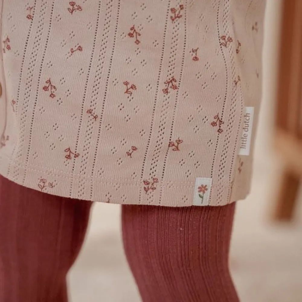 Little Dutch Jurk lange mouw - Roze - Fairy Garden - Fairy Flowers