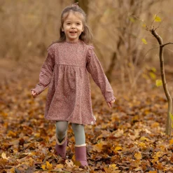 Little Dutch Jurk lange mouw - Roze - Fairy Garden - Bloemen