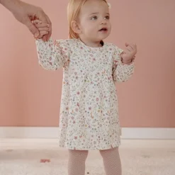 Little Dutch Jurk lange mouw - Wit - Fairy Garden