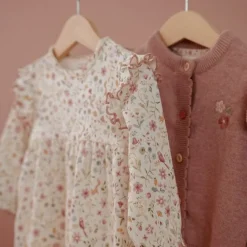 Little Dutch Jurk lange mouw - Wit - Fairy Garden