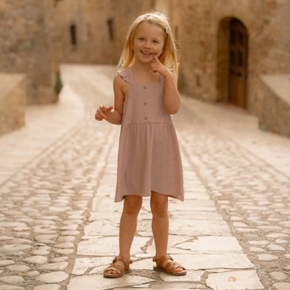 Little Dutch Jurk mouwloos - Paars - Fairy Garden