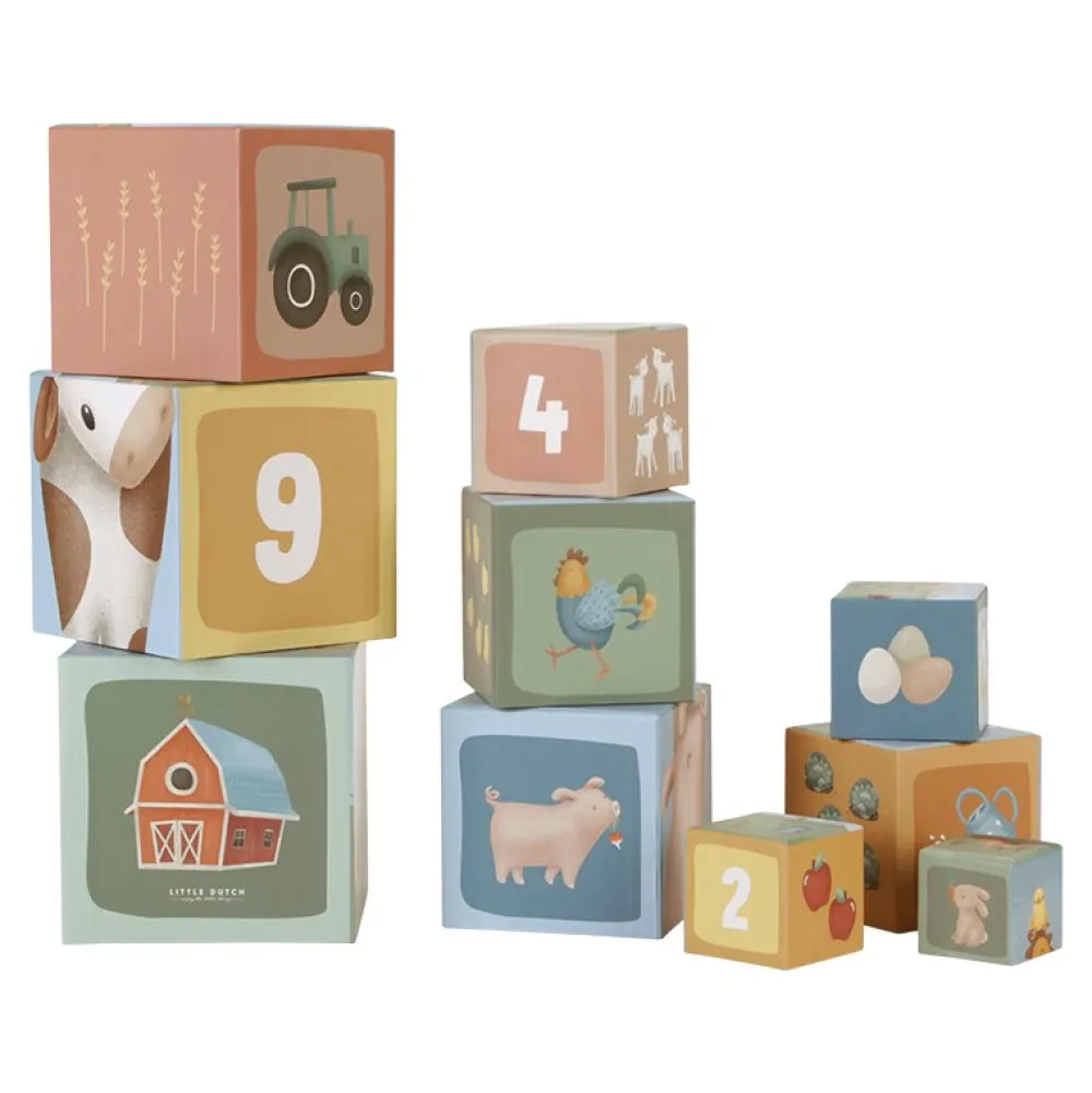 Little Dutch Kartonnen Stapeltoren Little Farm
